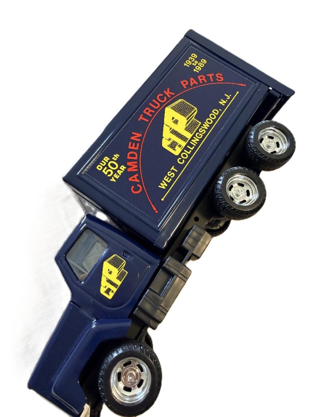 Vintage Pressed Steel 10 Inch Camden Truck Metal Toy 50th Year ST34